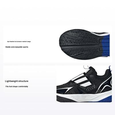 Xenoburst Comfortable Soft Versatile Non-Slip Wear-Resistant Low-Top Kids Basketball Shoes Kids Basketball Shoes Black JP6212
