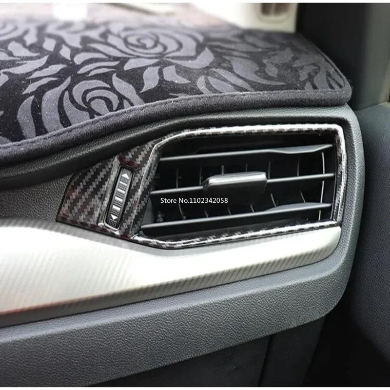 For Ford Focus   2024 Carbon Fiber Interior Accessories Door Armrest Window Lift Button Gear Panle Rear Air Cover Trim