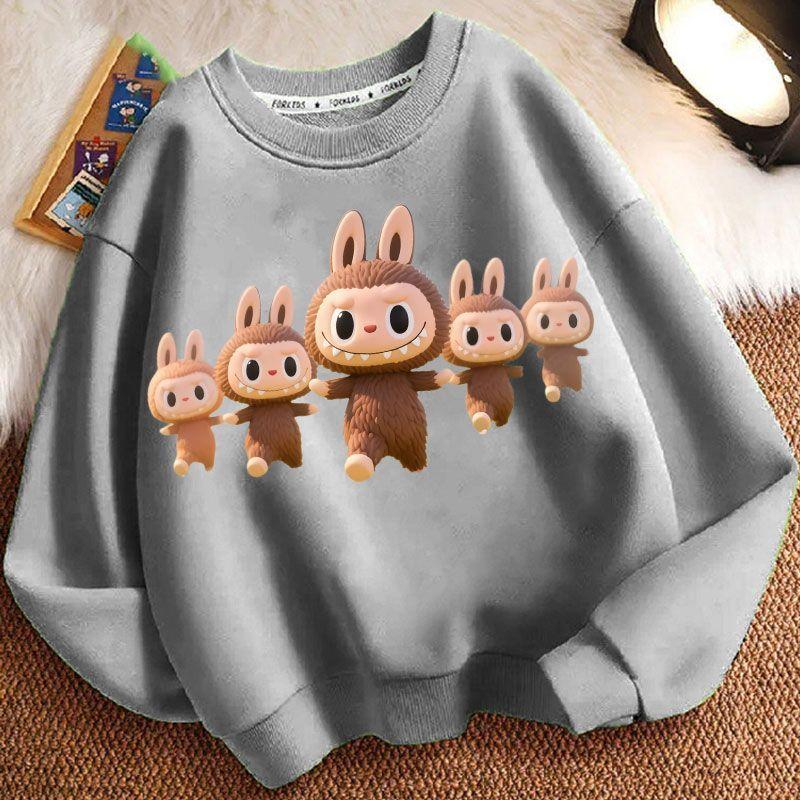 Children's Casual Round-neck Sweatshirt, Fashionable Long-sleeved Sweatshirt for Boys and Girls In Spring and Autumn
