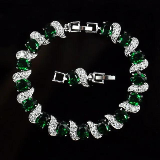 Bracelet Charm Élégant pour Femme Incrusté de Cristal Mode Bijoux de Fiançailles Mariage