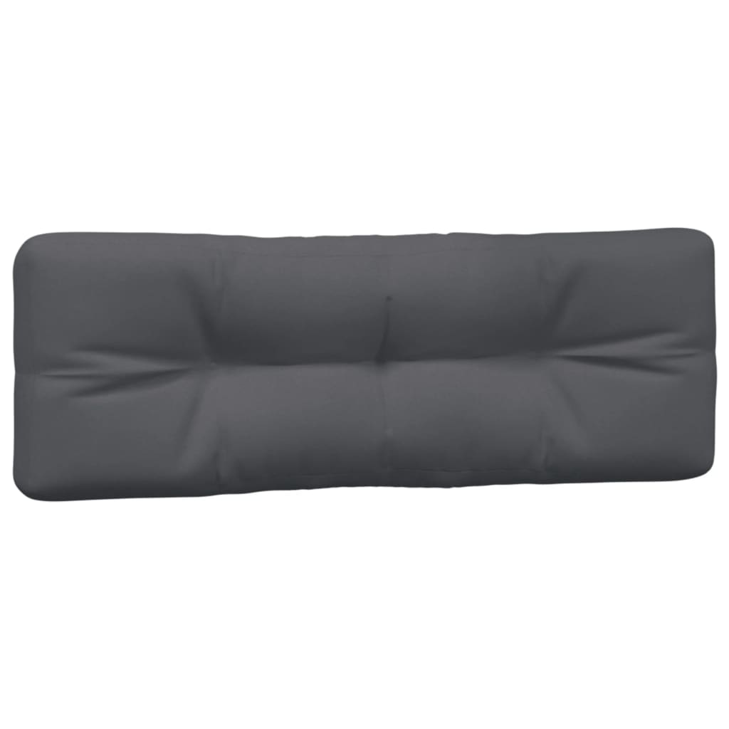 5 Piece Pallet Cushion Set Anthracite Fabric