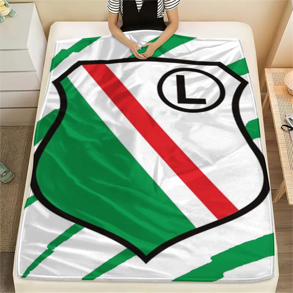 1pc Legia Warsaw Print Flannel Blanket, High quality Comfortable for All Seasons, Home Decor, Warmth and Comfort, Perfect for Christmas Gifts68