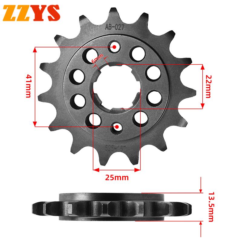 1pc 525 14T 15T 16T 14 15 16 Tooth Motorcycle Front Sprocket Gear Staring Wheel Cam For Honda XL600 XL600V Transalp PD06 XL 600
