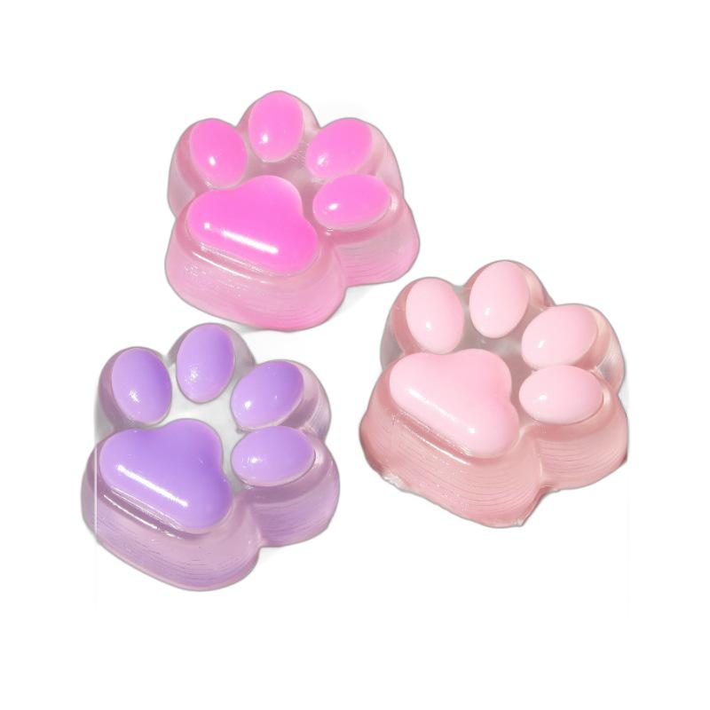 "Crystal Clear Oversized Cat Claw Stress Relief Toy - EDC Decompression for Kids"