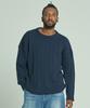 TENER Tnr Oversized Cable Knit Embroidered R Knit Navy
