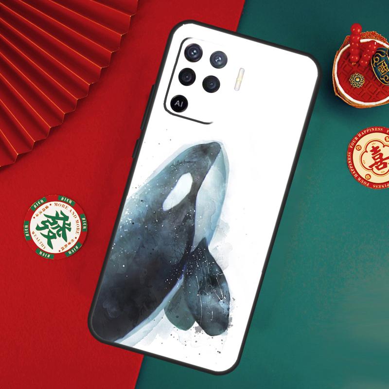 Orcas Whale Case For Oppo A76 A16 A96 A17 A60 A40 A80 A98 A58 A78 A18 A38 A57 A74 A54 A94 A15 A5 A6 Pro