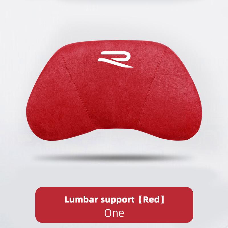 Suede Headrest Car Breathable Memory Foam Neck Pillow For VW Jetta Golf Passat Polo CC Tiguan Arteon Touareg Taigo Caddy Hub Cap EF1