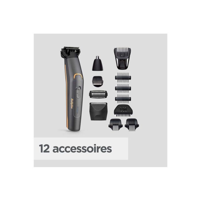 Men's Trimmer Babyliss MT987E Multi-purpose Trimmer Graphite Precision 12 In 1