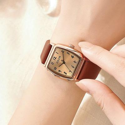[JULIUS] JULIUS Women's Leather Strap Wristwatch JA-1357