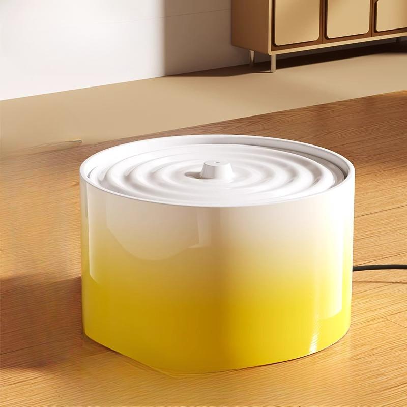 Automatischer Zirkulations-Wasserspender aus Keramik für Katzen und Hunde, Trinkwasserbrunnen für Katzen, Futternapf für Hunde, Wasserbecken für Katzen