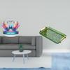 Acrylic Swan Sculpture Centerpiece with Handle Tabletop Tray for Office Dining Room Bookshelf