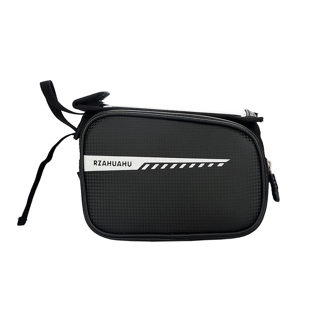 Waterproof Bicycle Phone Bag Bike Front Frame Top Tube Pack Cycling Pouch with 7inch Touch Screen Cellphone Case Mount Holder Bag