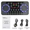 B16C-V300 Pro Sound Card Bluetooth-Compatible Audio Interface Mixer DJ Digital Effect Noise Reduction Console USB Record