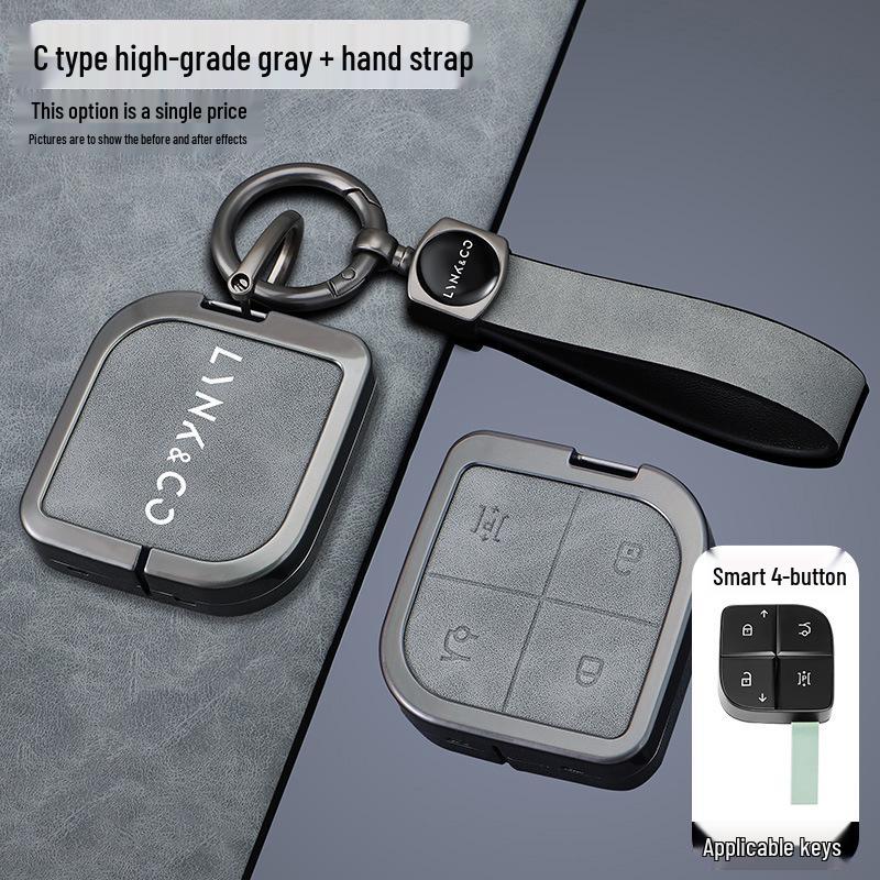 Lynk & Co 08 Key Case for 23-25 Models - Metal Protective Shell for Men's New Energy Cars