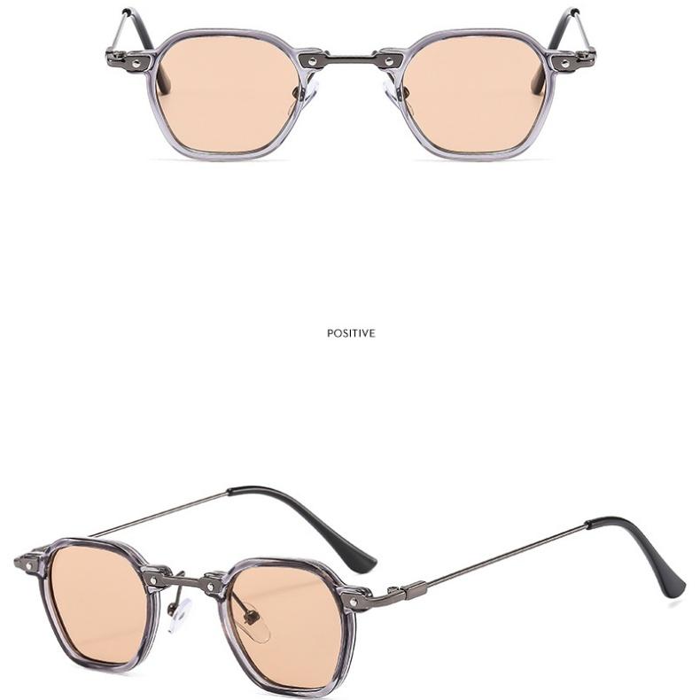 Men's Glasses Sun Protection UV Protection Fashion Personality Retro Hip Hop Punk Artistic Driving Commuter Square Small Frame Sunglasses