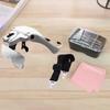 5 Lens Adjustable Magnifier Eyelash Extension Magnifying Glasses LED Light Lamp Grafting Repair Tattoo Individual Lashes