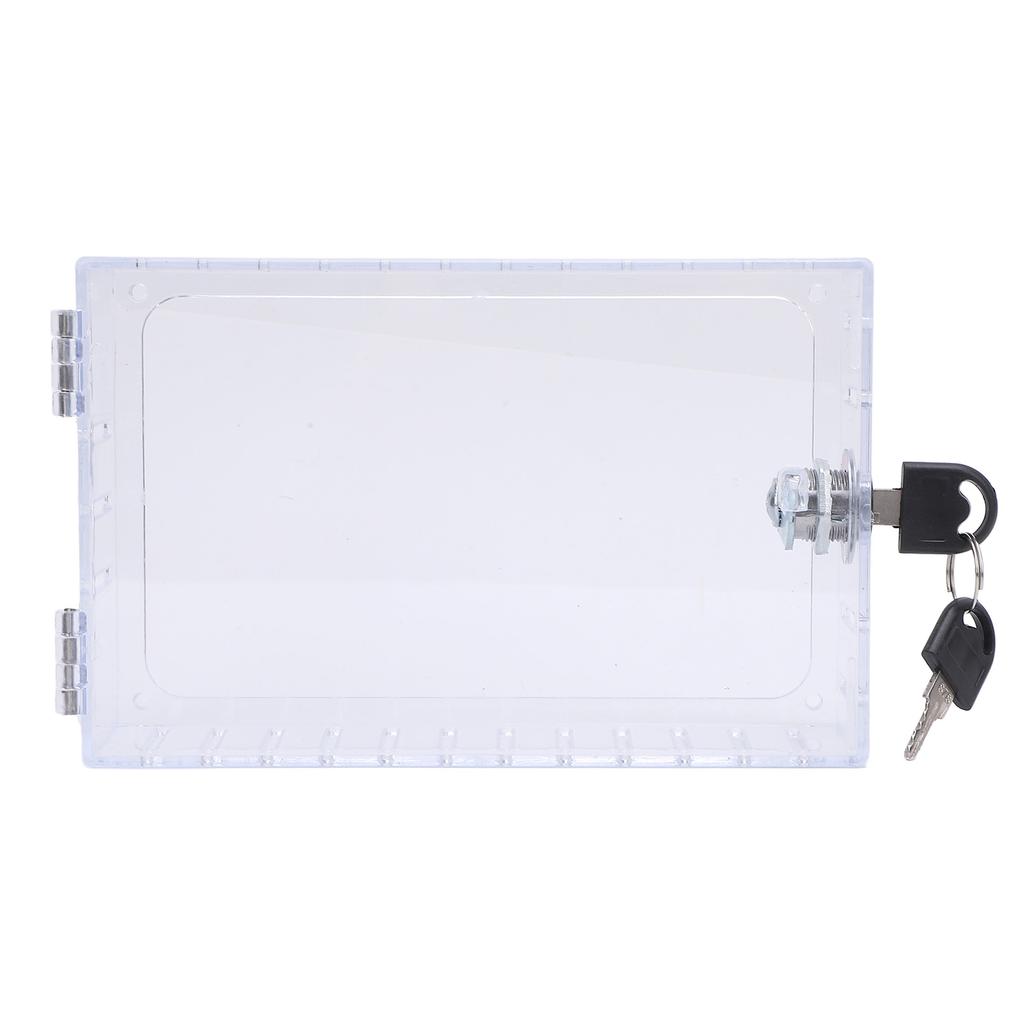 Clear Thermostat Lock Box Cover with Key Thermostat Guard Fits Thermostats 6.1x3.95x2in Or Smaller