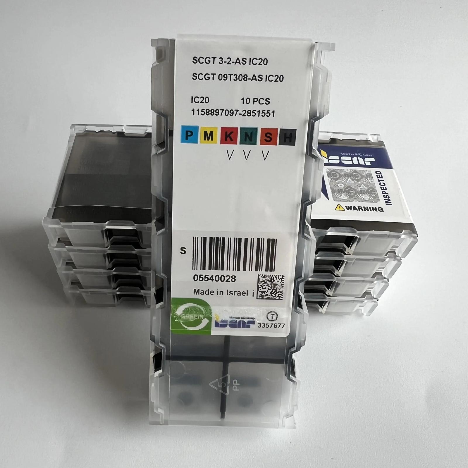 

SCGT09T308-AS IC20 /Industrial indexable carbide inserts 10 Pcs