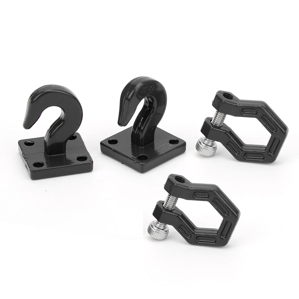 2pcs Metal RC Trailer Hook Spare Parts Fit for SCX10 90046 Trx4 D90 1 10 RC Car