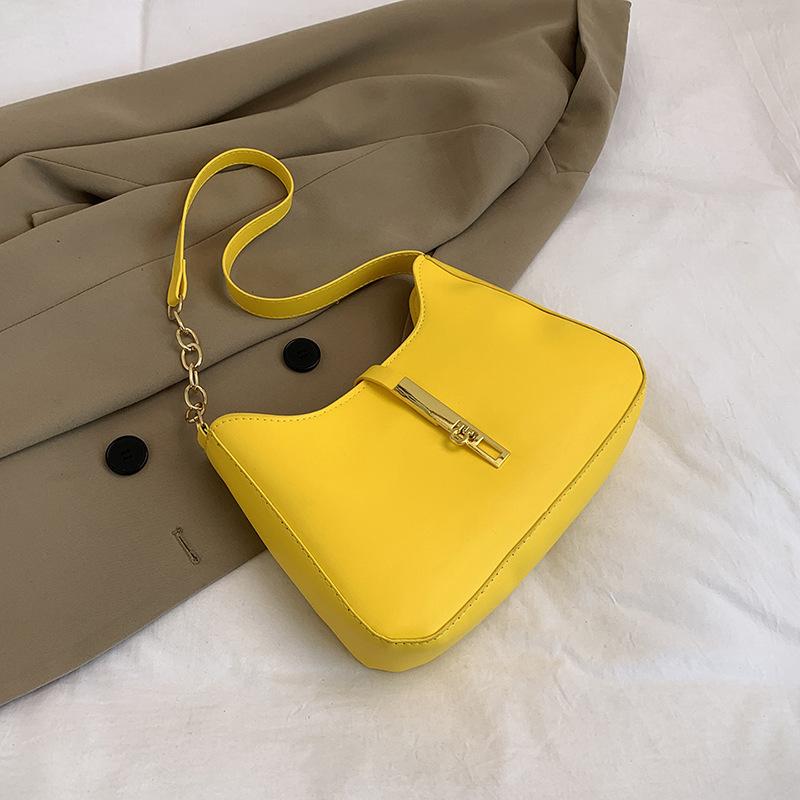 

Korean niche design bag women s 2025 summer new textured portable underarm bag versatile fashion shoulder bag жёлтый