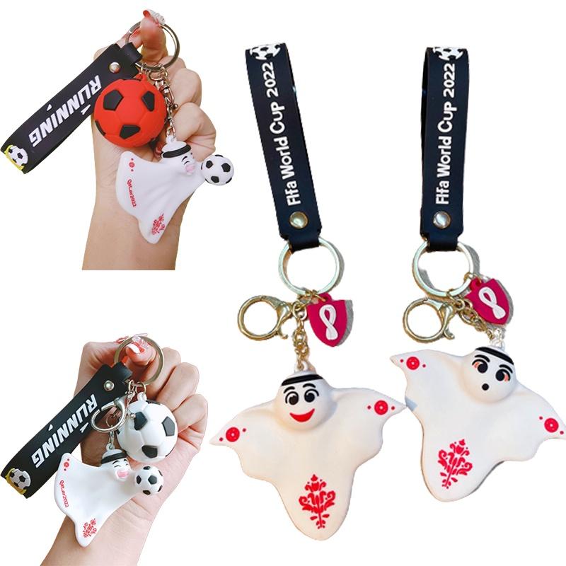 2022 Mascot Qatar Laeeb Toy Keychain Pendant Keyring Kids Gifts Christmas