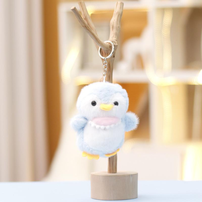 Figurine Bellyband Penguin Bag Animal Ornament Keychain Plush Gift Cotton Pp