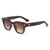 Fashion sunglasses square frame women's versatile street photography retro sunglasses advanced sun protection and UV protection glasses