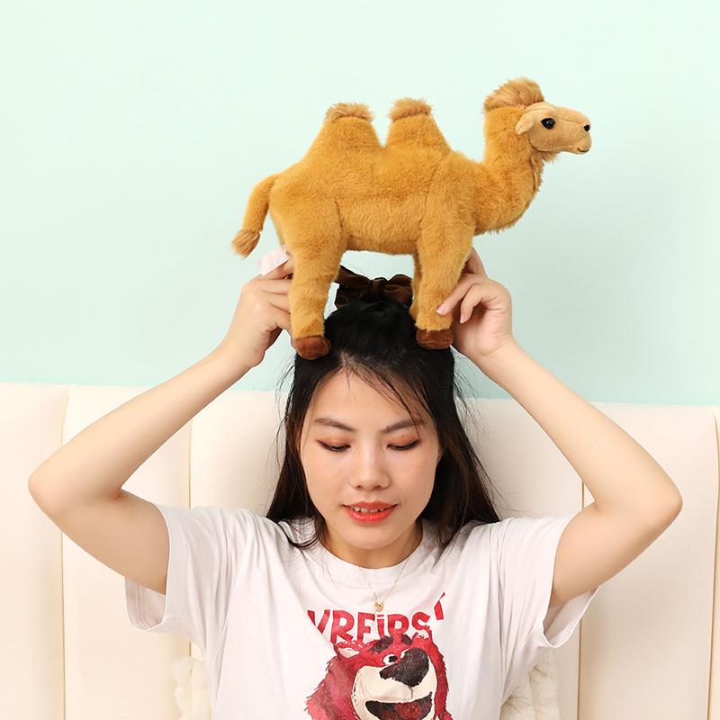New Simulation Standing Camel Plush Toys Soft Stuffed Steric Camel Toys For Children Creative Decor For Bookcase/Car Funny Gift