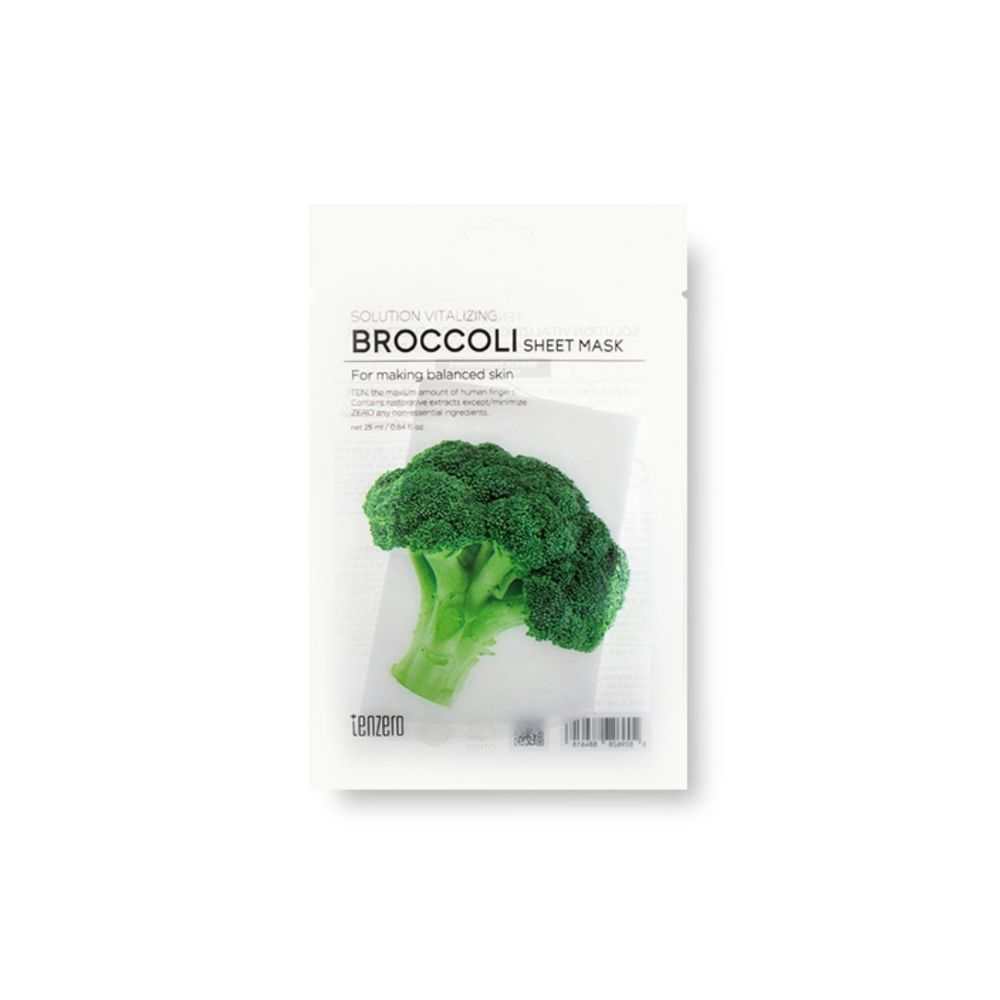 TENZERO Solution Vitalizing Broccoli Sheet Mask 25ml 10EA