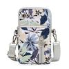Blumenprint Design Mode Umhängetasche Mehrere Taschen Handgelenktaschen Freizeit Trendig Leicht Mini-Geldbörse Clutch