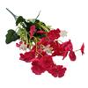 1 Bundle Artificial Flowers Violet Bouquet Outdoor Fake Flowers Plastic Plants Garden Porch Home Wedding Decoration 40Cm 7 Color