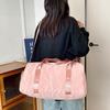 Fashionable and Elegant, Dark-patterned, Large-capacity Hand-held Travel Bag with Dry and Wet Separation, Shoe Compartment, Fitness Bag with Handle