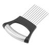 Stainless Steel Onion Holder Fruits Veg Meat Cutter Slicer Peeler Chopper with 10 Prongs