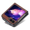 AZNS For Samsung Galaxy Z Flip6 5G Case PU Leather Coated PC Hard Phone Cover