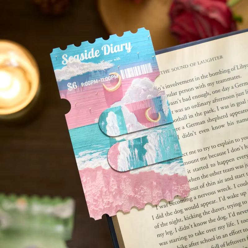 

2 шт. INS Эстетичная Масляная Живопись Магнитная Закладка Милая Девушка Книжные Аксессуары Закладка Вкладка Магнитный Зажим Подарок Учителю Канцелярские Товары