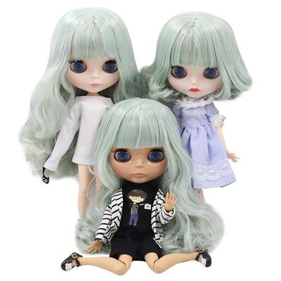 DBS 30cm Blythe Doll Yeşil Karışık Açık Sarı Ortak Vücut 1/6 BJD giyisi Kız Oyuncak Hediye Özel Bebek Için