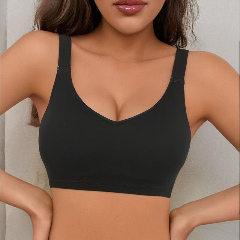 Women's Plus Size Seamless Sports Bra: Anti-Sagging, No Underwire, Slimming Design for Large Busts