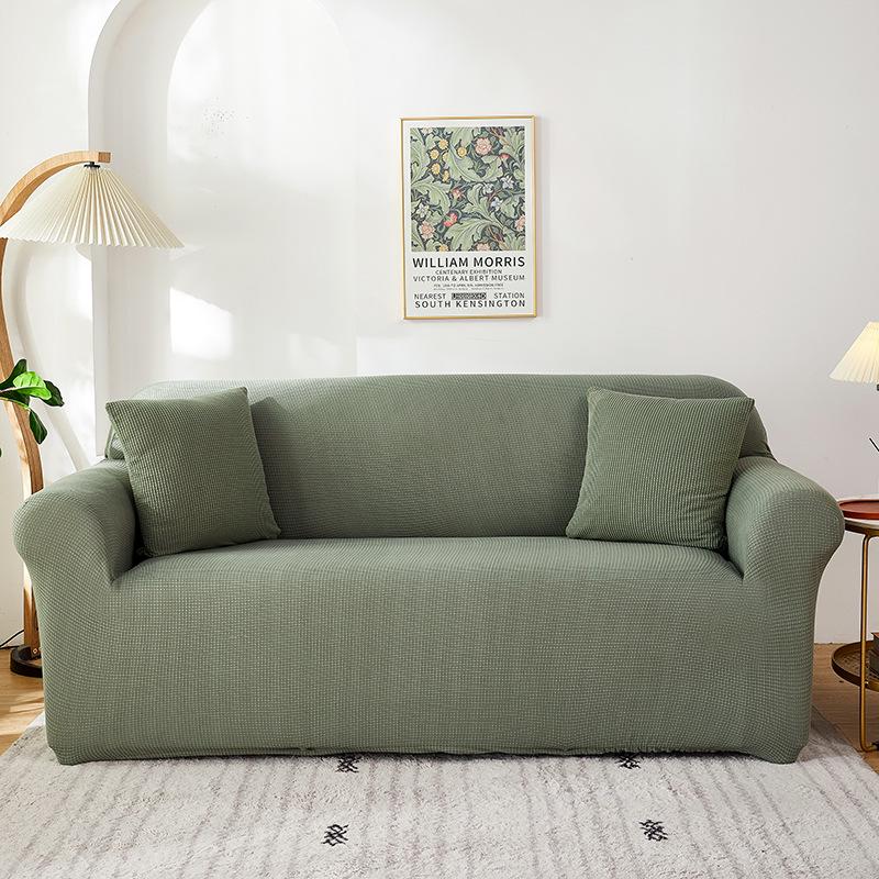 

Чехол для дивана из однотонного трикотажного флиса - чехол для подушки с полным покрытием 3-seater (190-230cm)