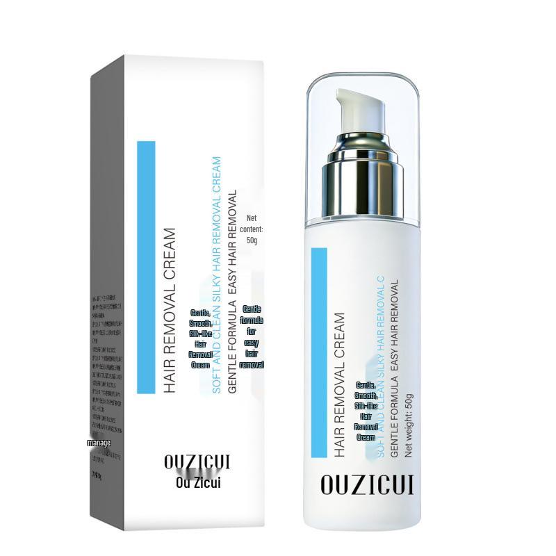 

Ouzui Gentle Care Hair Removal Cream - Non-Irritating, Moisturizing, Scar-Free, Silky Touch.