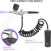 Aug. Airbrush KIT Cordless Rechargeable Compressor Airbrush Set Automatically Handles Model Painting, Nails, Makeup B