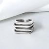 Silver Color Multilayer Simple Geometric Rings Charm Women Trendy Jewelry Vintage Party Accessories Gifts