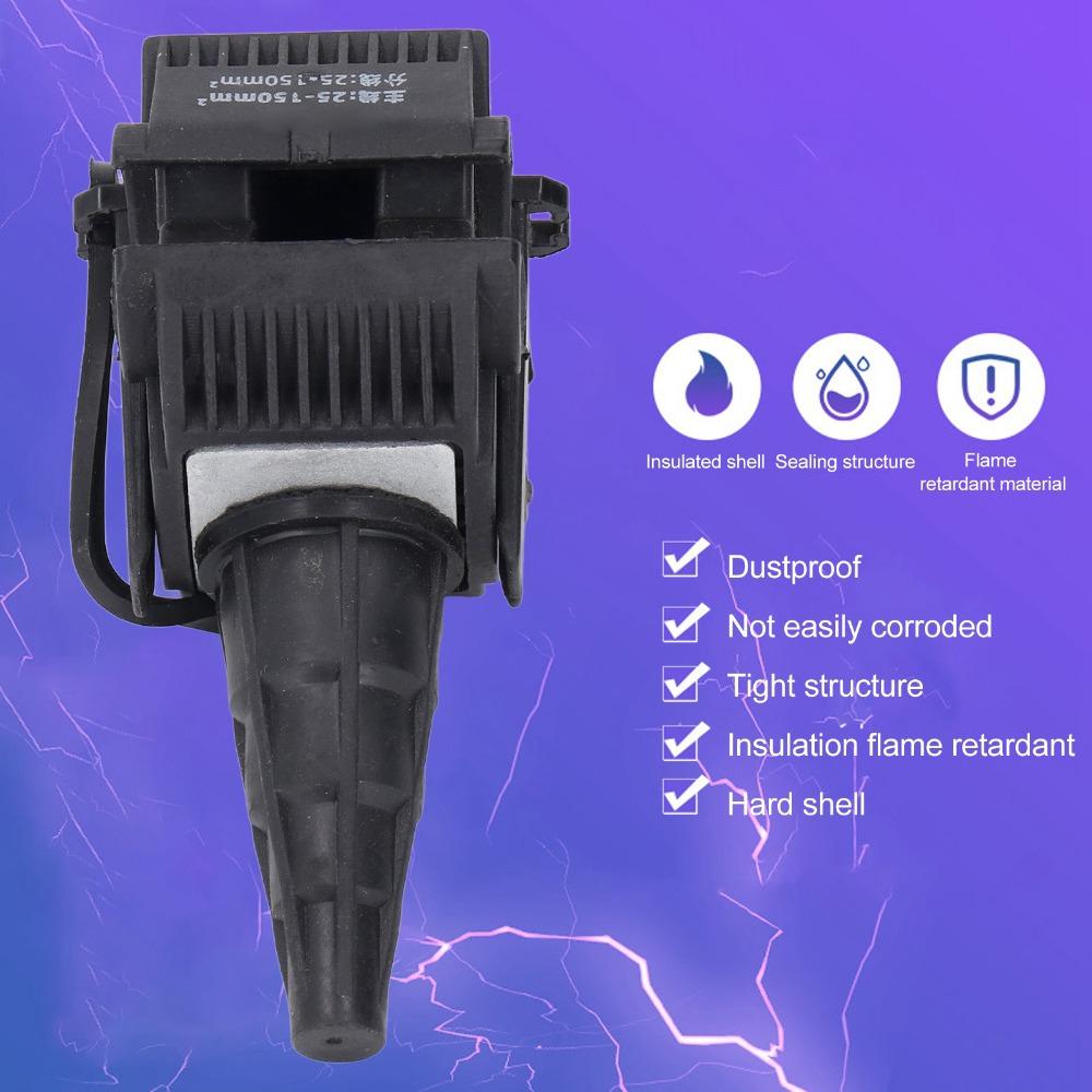 2PCS JJC-6 Cable Connector Non Peeling 1KV Rated Insulation Piercing Connector Insulated Multi Cable Connector