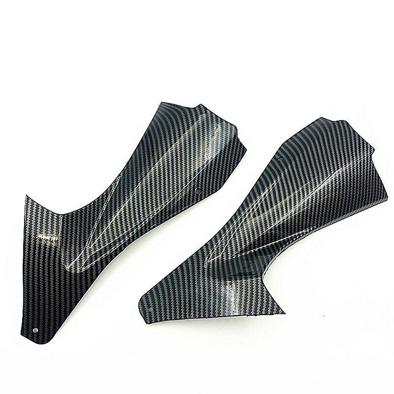 Carbon Fiber Side Air Duct Cover Fairing Inserts for Yamaha YZF R6 2006-2007,Motorcycle Frame Panel Accent Guard Protectors