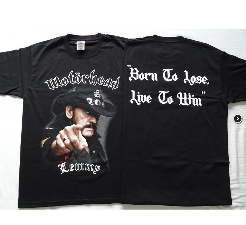Lemmy Motörhead Tribute Born to Lose Live to Win T-Shirt Unisex T-Shirt XL