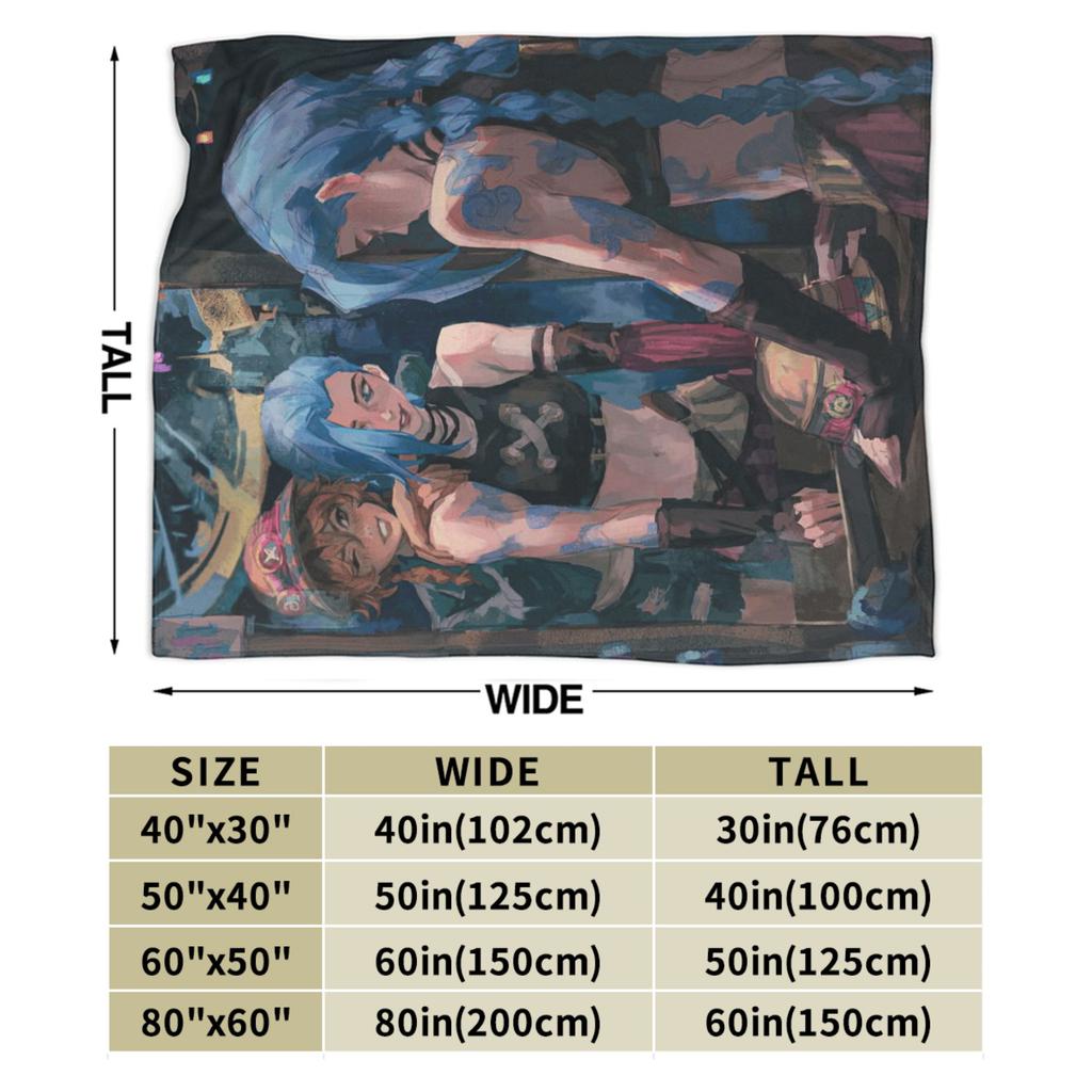 Arcane Jinx Blanket Quality Soft  Throw Blanket Winter Girls Boys Outdoor Fluffy Bedspread