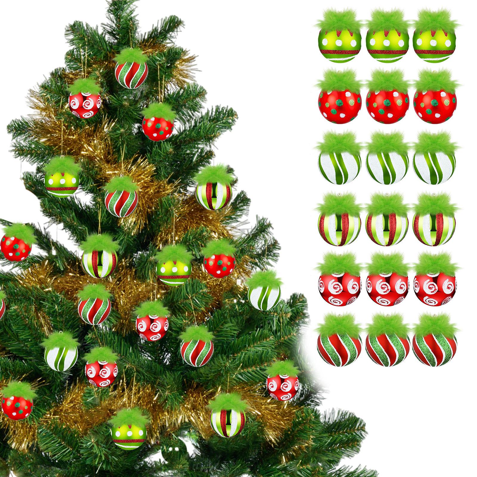 

6CM Christmas Ball Set (18 Pieces) - Christmas Scene Decorations, Christmas Tree Balls One Size