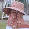Sun Protection Cover Face Cap Neckline Mask Tea Picking Hat Portable Sunscreen Bucket Hat  Riding
