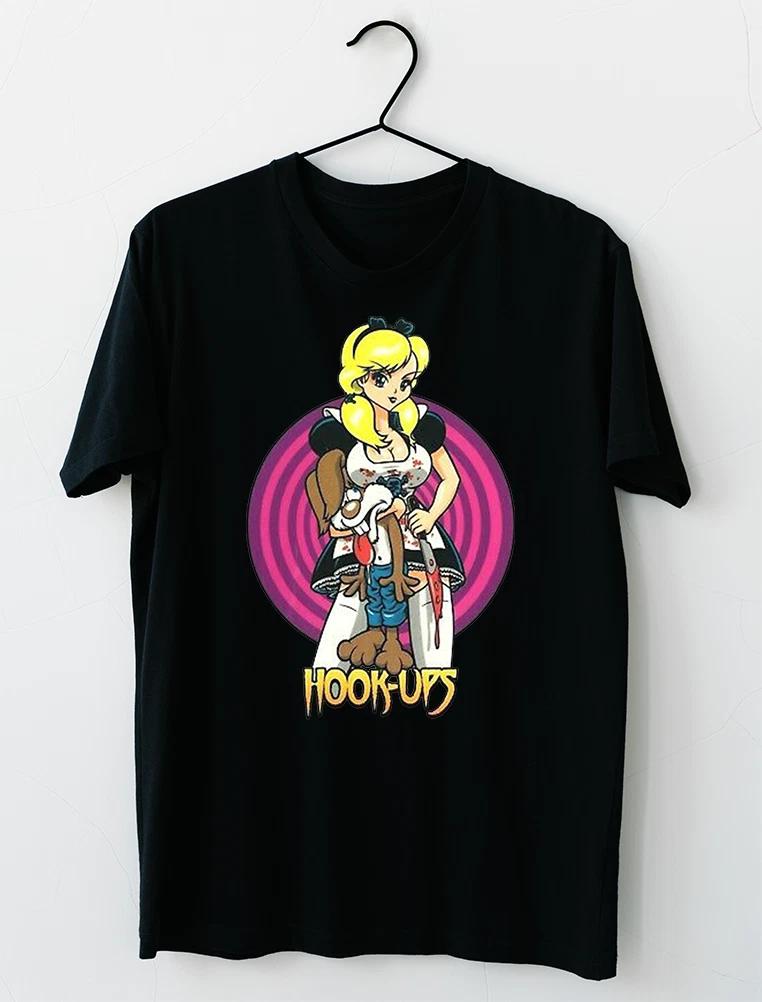 Hookups Skateboard Maid Killing Bunny T-Shirt S-2XL M