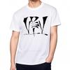 Men Tshirt Crew Neck Everyday Tees O-Neck Classic T-shirt Abstract White Design On Black Stylish Black Solid Color Tshirt