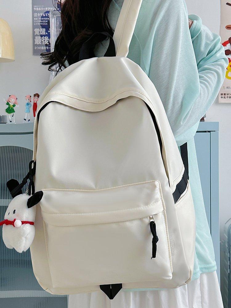 Schoolbag Backpack Simple Large Capacity Travel Men's Backpack Leisure Japanese Junior High School High School Student School Bag Versatile